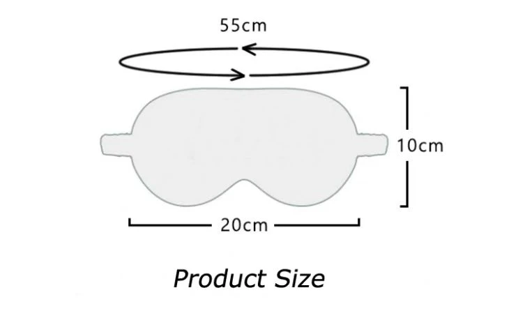 Custom Design 100% Silk Eye Mask